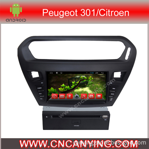 Car DVD Player for Pure Android 4.2.2 Car DVD Player with A9 CPU Capacitive Touch Screen GPS Bluetooth for Peugeot 301/Citroen Elysee (AD-8041)
